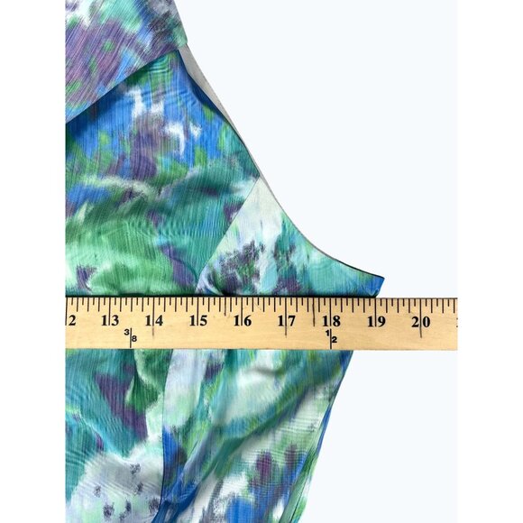 Sara Campbell Ashley Floral Halter Neck Button-Down Maxi Dress W/ Belt Size 12 - Picture 5 of 15